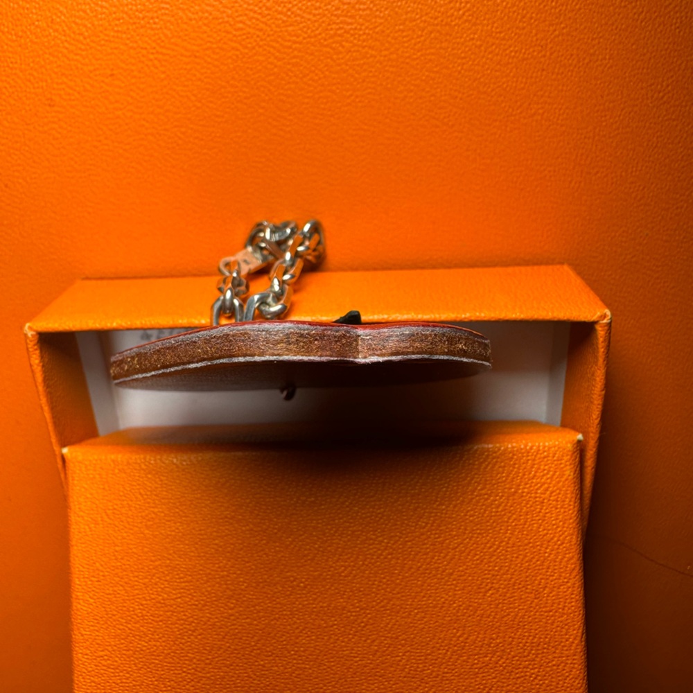 Hermes Apple charm .925 silver/sterling silver chain great for your Birkin Kelly - Picture 5 of 13
